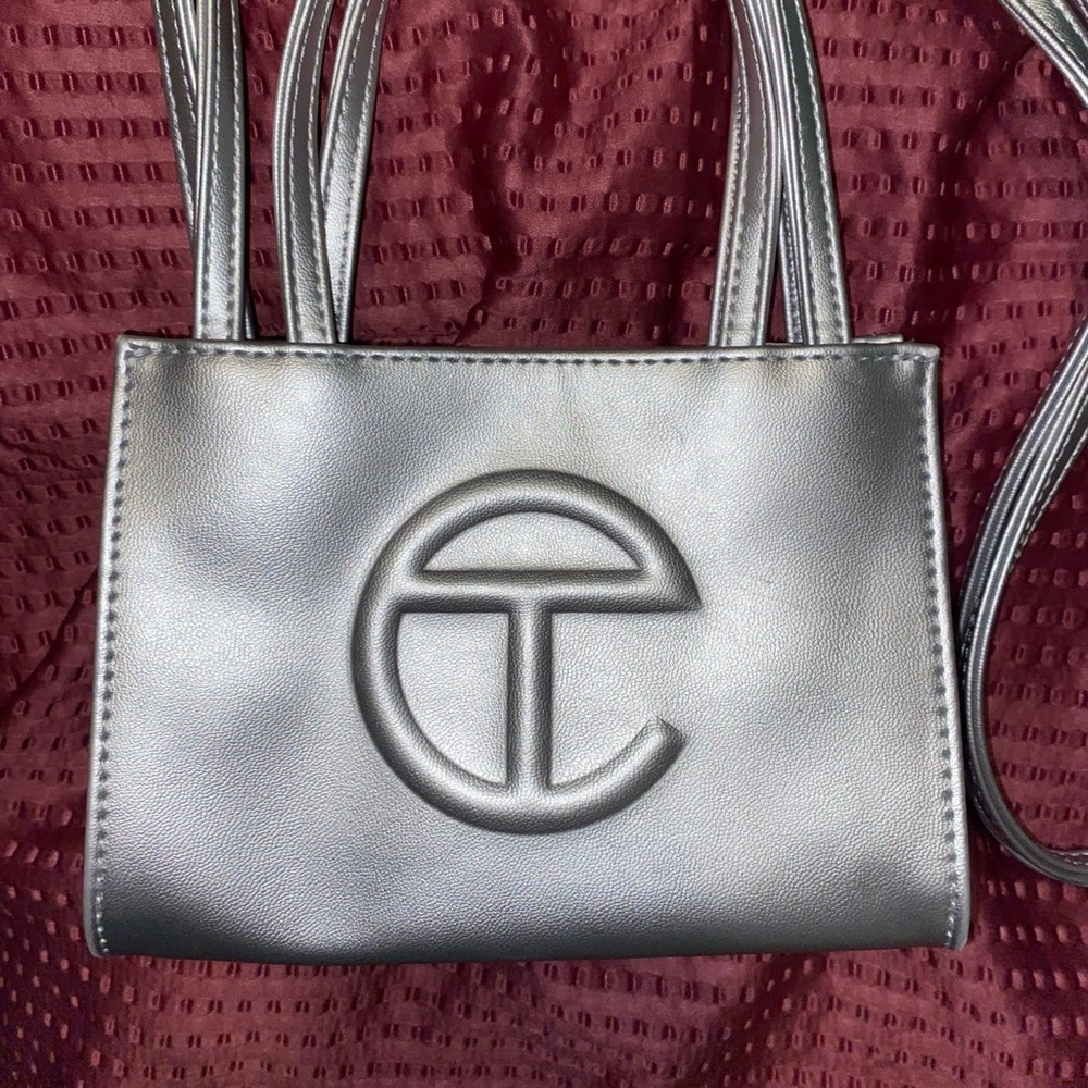 Small Silver Telfar Bag
